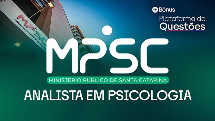 Analista em Psicologia MPSC | Pré + Pós-edital + Questões