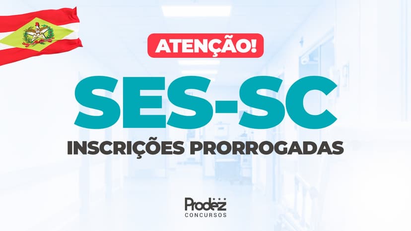 SES SC | Inscrições prorrogadas