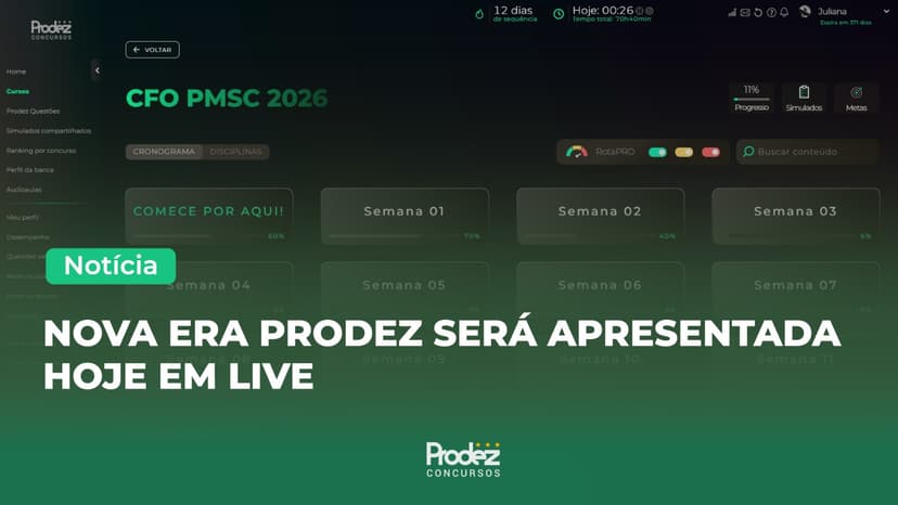 Nova era Prodez será apresentada hoje em live
